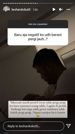 Kesha Ratuliu ajak suami dan anaknya liburan di Bali usai sembuh COVID-19 (instagram.com)