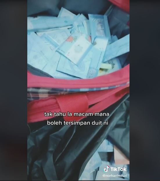 Pasangan Suami Istri Hobi Menabung di Plastik Sampah, Jumlahnya sampai Segini (tiktok.com/norhanimfuzi)