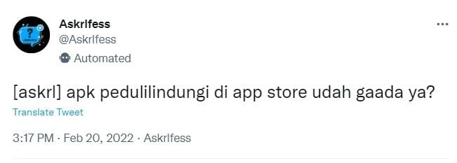 Cuitan warganet soal Aplikasi PeduliLindungi. [Twitter]