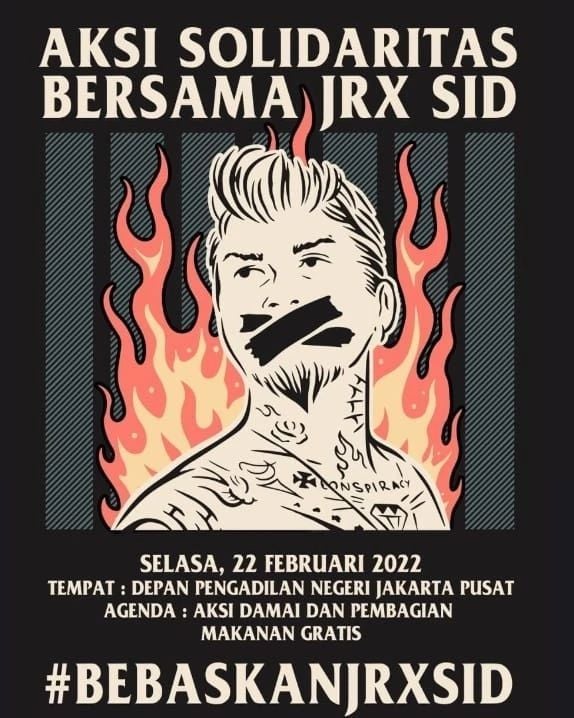 Unjuk rasa tuntut Jerinx SID bebas. [Instagram]