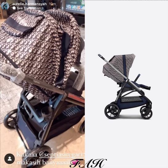 Stroller Mewah Harga Puluhan Juta Milik Anak Atta-Aurel (Instagram)