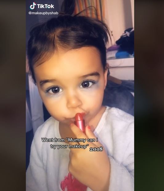 Viral Anak Perempuan 5 Tahun Jago Makeup, Bisa Mendandani Ibunya (tiktok.com/makeupbyshab)
