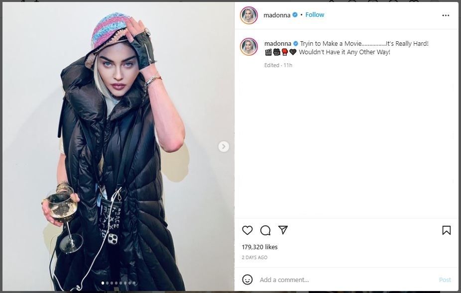 Madonna Pamer Foto Bak Remaja 16 Tahun, Malah Panen Kritikan Warganet (instagram.com/madonna)