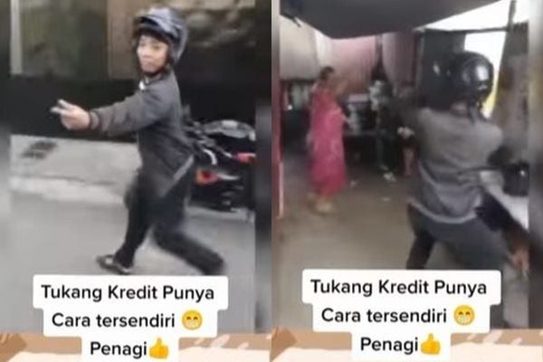 Viral Debt Collector Tagih Utang Pakai Cara Kocak. (Instagram/@dunia_kaumhawa)