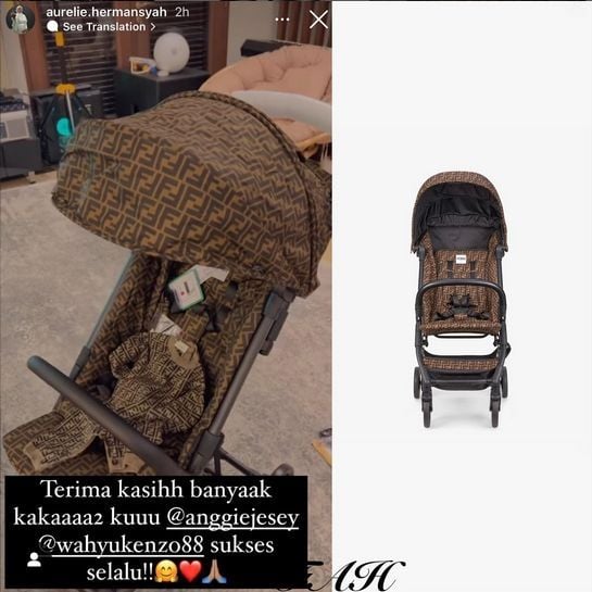 Stroller Mewah Harga Puluhan Juta Milik Anak Atta-Aurel (Instagram)