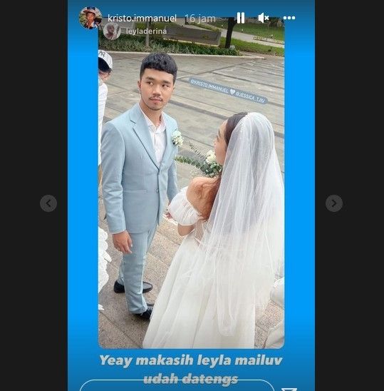 Kristo Immanuel dan Jessica Tjiu resmi menjadi sepasang suami-istri. [Instagram]