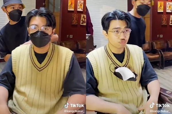 Viral Cowok Minta Potong Rambut Style Korea Berakhir Bikin Salfok. (TikTok)