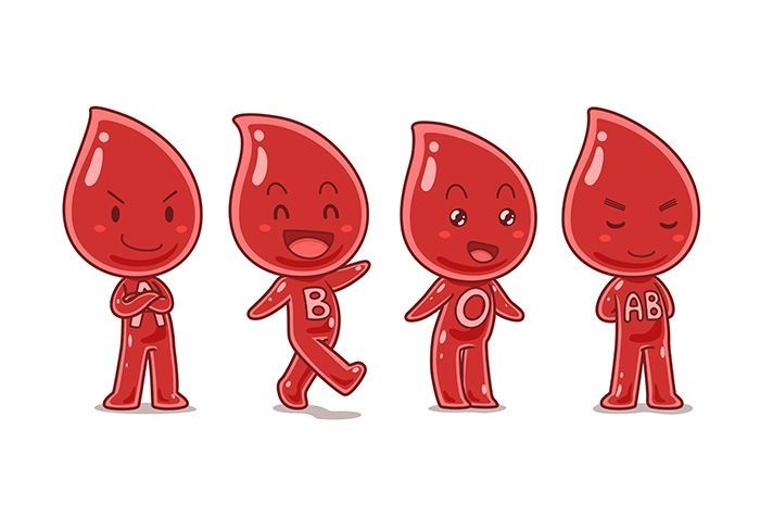 Ilustrasi golongan darah.  (Gratis)