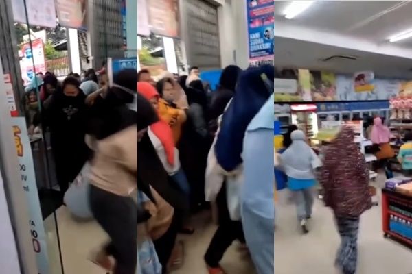 Minimarket Baru Dibuka, Warga Langsung Gerudukan Masuk dan Serbu Rak Minyak Goreng (Instagram/@trendingnow.tv)