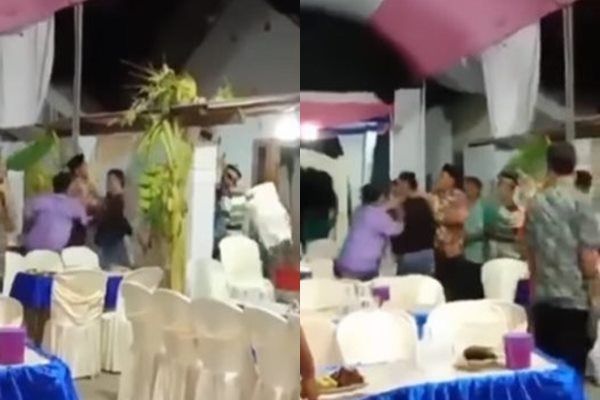 Viral Pria Marah di Pernikahan Kekasih.  (Instagram/@lokerjogjadotcom)