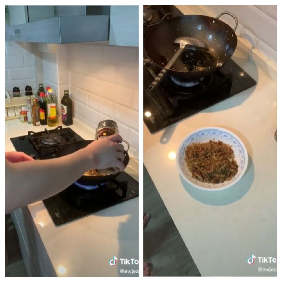 Nasi goreng kopi (TikTok @ewjeans)