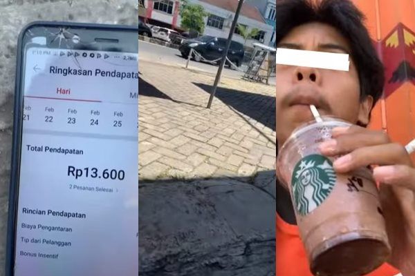 Viral Curhat Driver Ojol Baru Dapat Rp 13 Ribu Bikin Salfok. (Instagram/@dramaojol.id)