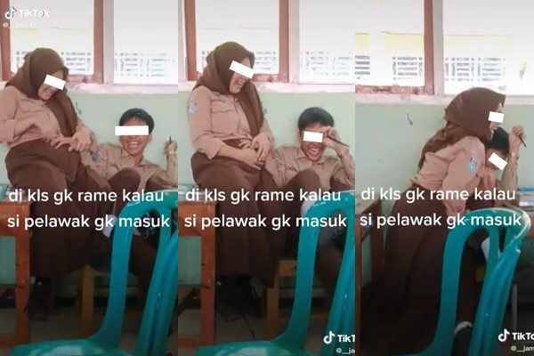 Viral Siswi Ini Pura-pura Hamil Saat Praktik Salat Jenazah. (TikTok)