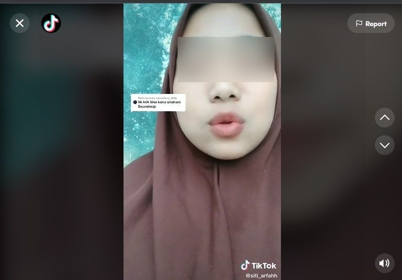 Ngaku Punya Sindrom Shaun the Sheep, Gadis Ini Bikin Ngakak Saat Tiru Suara Domba. (Dok: TikTok/siti_arfahh)