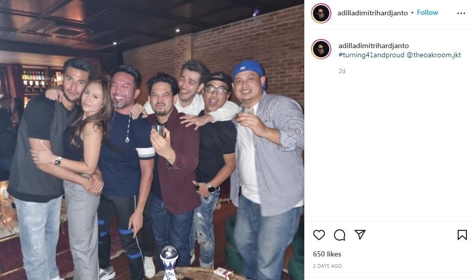 Unggahan mantan suami Wulan Guritno, Adilla Dimitri [Instagram] 