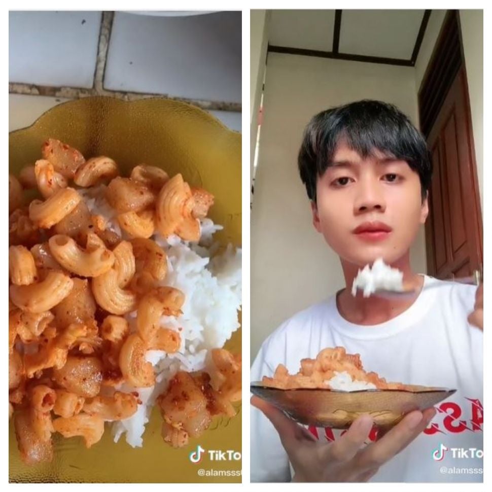 makan maklor pakai nasi (TikTok @alamsss04)