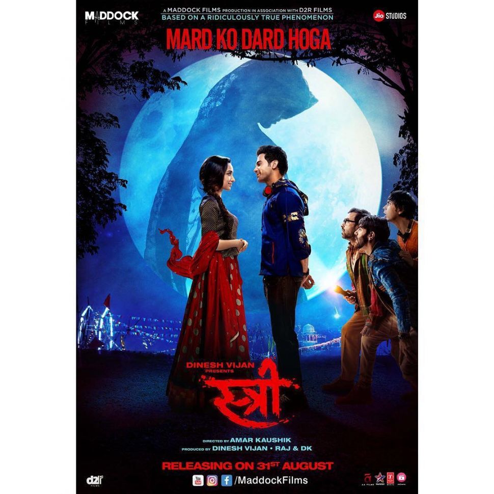 Poster film Stree yang dibintang Shraddha Kapoor. [Instagram]