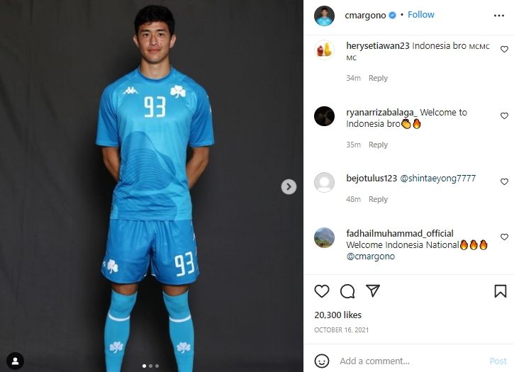 Cyrus Margono mendapatkan sambutan hangat dari netizen. (Instagram/cmargono)