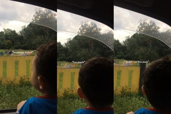 Viral Balita Teriak Panggil Ibu di Kuburan. (TikTok)