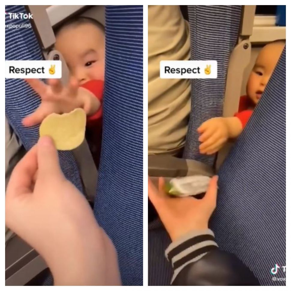 Berbagi keripik kentang (TikTok @enrico.hu)