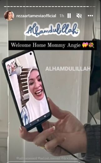 Reza Artamevia video call dengan Angelina Sondakh [Instagram/@rezaartameviaofficial]
