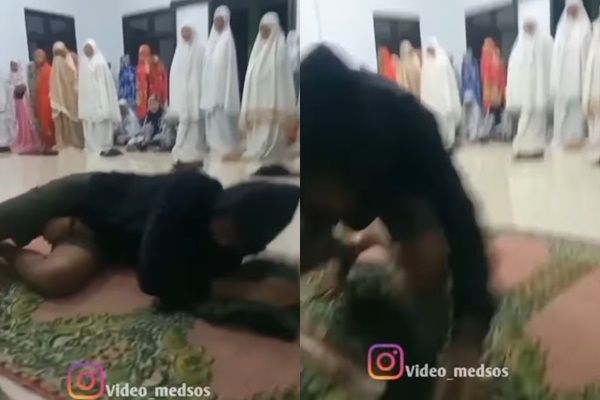 Salat Hampir Mulai, Pemuda Ini Masih Tertidur Pulas Dilihat Jamaah Lain (Instagram/@video_medsos)