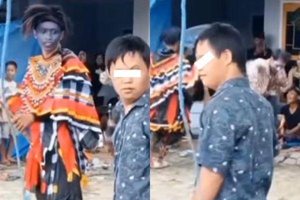 Viral Pemain Jathilan Dicambuk Bocah Down Syndrome Saat Nari. (Instagram/@dagelanviral)