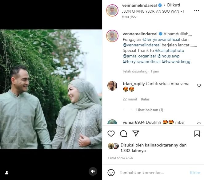 Potret Pengajian Venna Melinda Jelang Menikah (Instagram/@vennamelindareal)