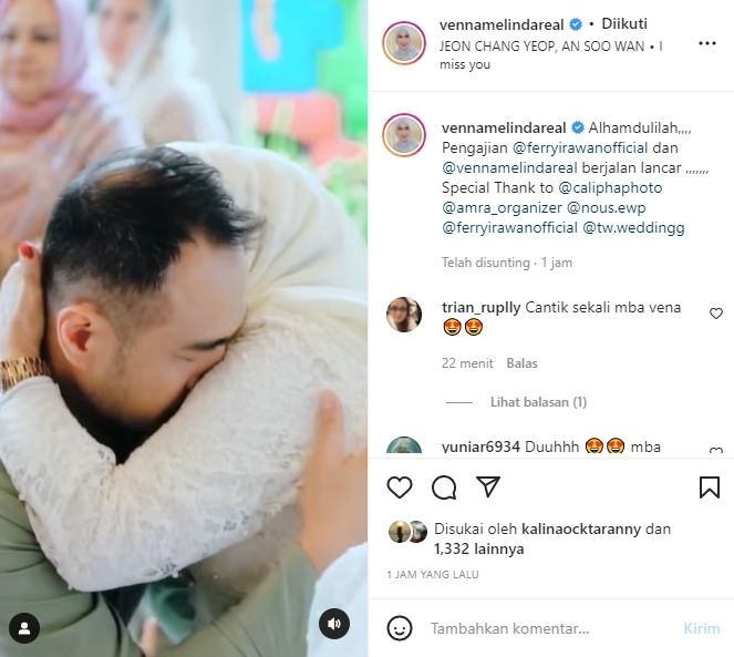 Potret Pengajian Venna Melinda Jelang Menikah (Instagram/@vennamelindareal)