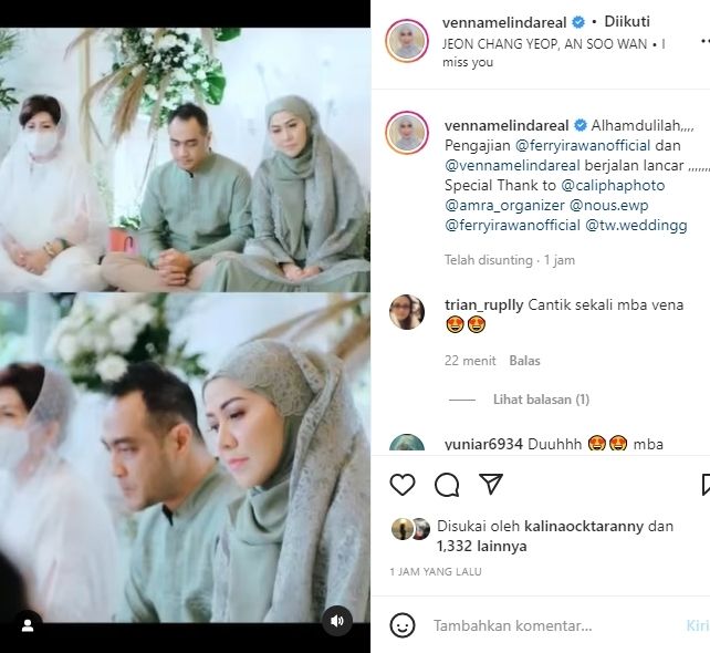 Potret Pengajian Venna Melinda Jelang Menikah (Instagram/@vennamelindareal)