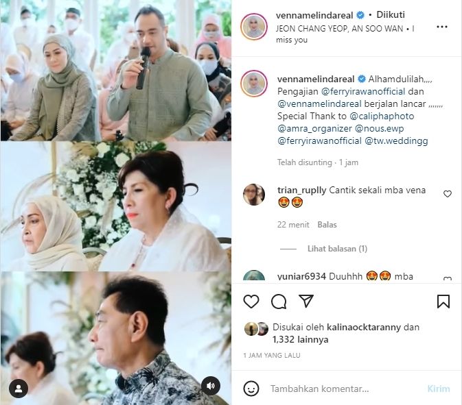 Potret Pengajian Venna Melinda Jelang Menikah (Instagram/@vennamelindareal)