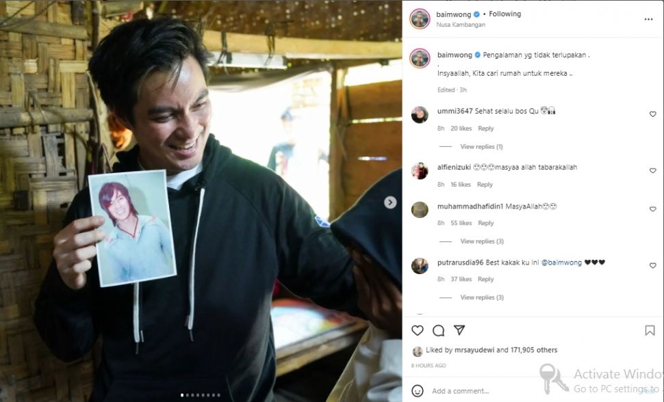 Baim Wong temui fans-nya (instagram.com)