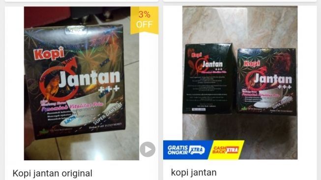 Kopi jantan [tangkapan layar Suara.com]