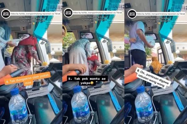 Viral Sopir Bus Kesengsem Ditawari Rombongan Emak-emak Jadi Mantu. (Instagram/@amazingmalang)