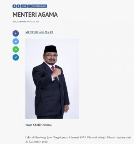 CEK FAKTA Jokowi Bebaskan HRS dan Melantiknya Jadi Menag Gantikan Yaqut Cholil Qoumas. (Turnbackhoax.id)