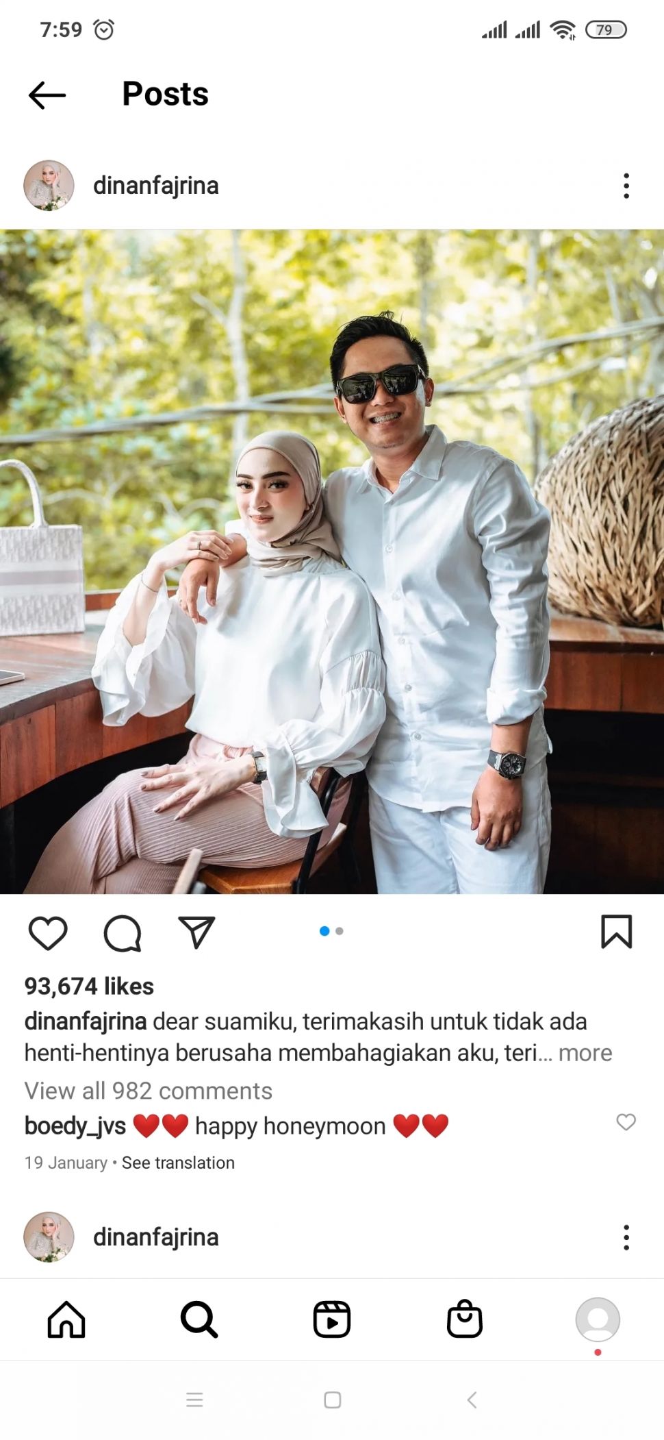 Doni Salmanan & Dinan Fajrina (Instagram/@dinanfajrina)