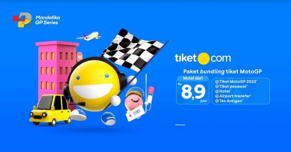 Tiket,com dan MotoGP (Istimewa/tiket.com)