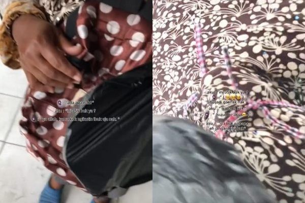 Viral Ibu Ini Sampai Sujud di Kaki Pembeli Saat Berhasil Jual Sepasang Sandal. (TikTok)