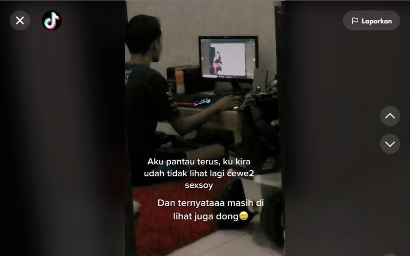 Sakit Tapi Tak Berdarah, Viral Perempuan Ungkapkan Kesedihan Saat Pergoki Suami Pandangi Foto Cewek Seksi. (Dok: TikTok/brlyncu)