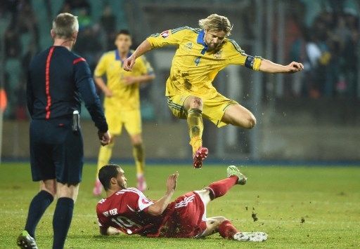 Anatoliy Tymoshchuk memperkuat Timnas Ukraina. [AFP]