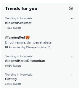 Tak Setuju Jokowi Jabat Presiden 3 Periode, Tagar #JokowiSkakMat Trending di Twitter. (Twitter.com)