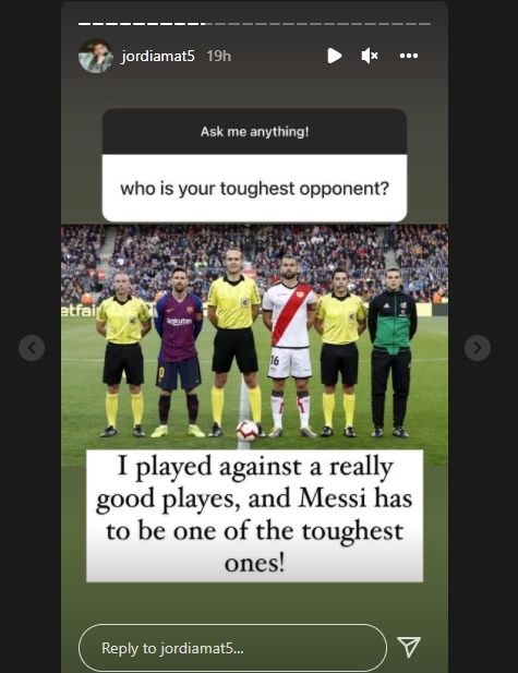 Jordi Amat kenang laga melawan Lionel Messi. (Instagram/jordiamat5)