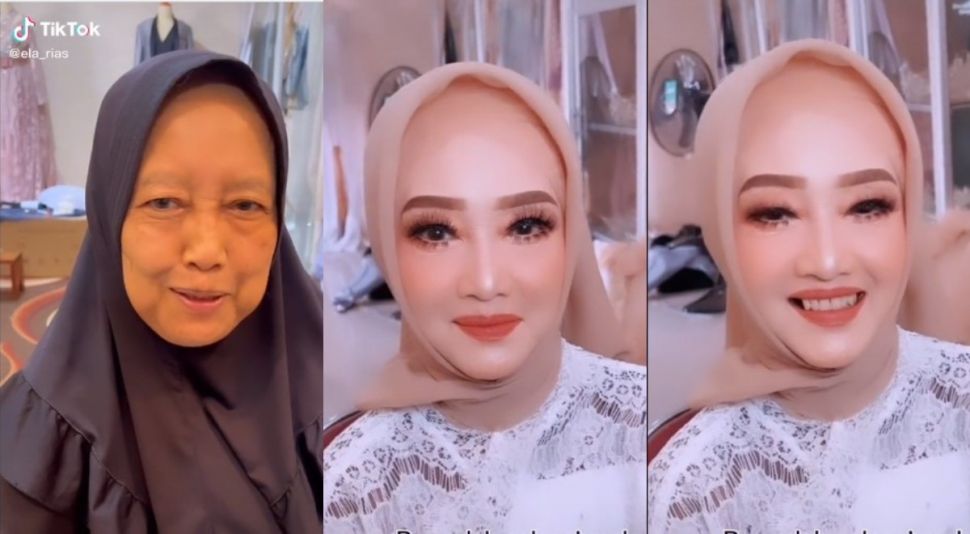 Hasil makeup bikin pangling (tiktok.com/@ela_rias)