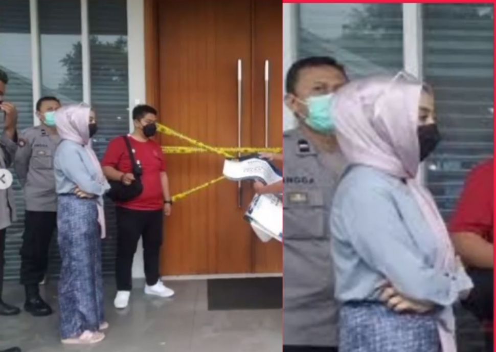 Rumah Mewah Disita Polisi, Ekspresi Wajah Istri Doni Salmanan Jadi Sorotan Publik. (Instagram/lambe_turah)