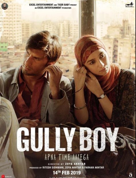 Poster film Gully Boy yang dibintangi Ranveer Singh dan Alia Bhatt. [Instagram]