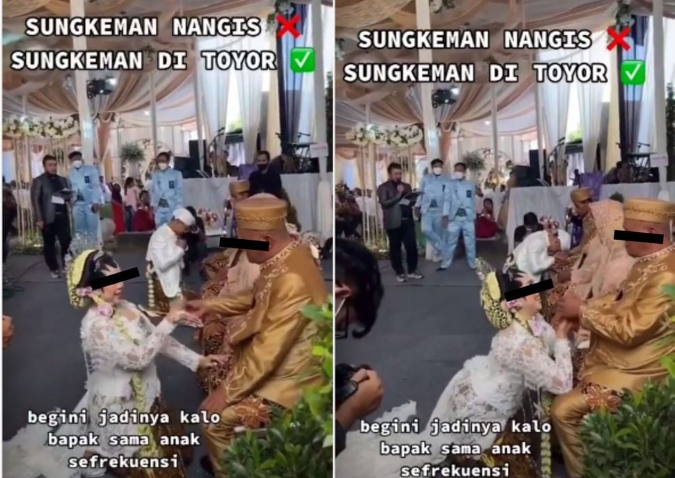 Bapak dan Anak Gadis 'Bestie', Pas Sungkeman Nikah Bukannya Nangis Malah Kena Toyor. (Instagram/dunia_kaumhawa)