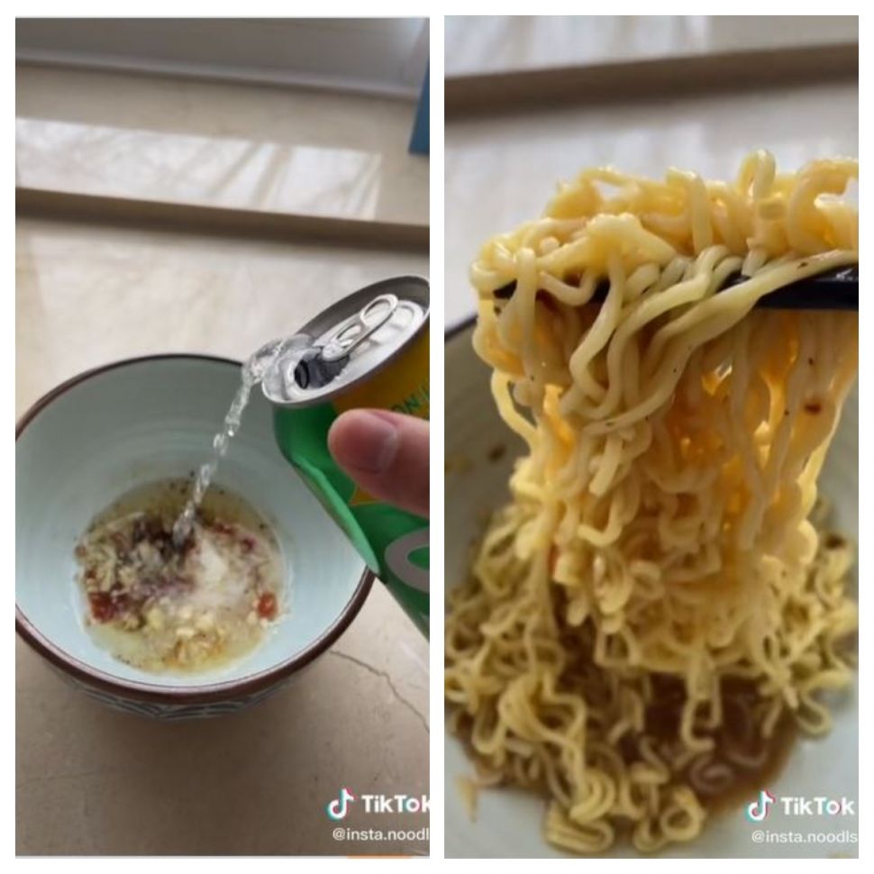 Indomie tambah Sprite (TikTok @insta.noodls)