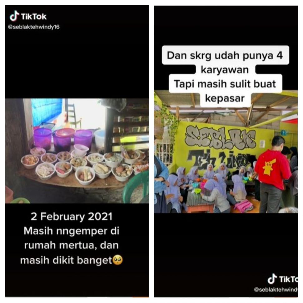 Membangun usaha seblak dari nol (TikTok @seblaktehwindy16)