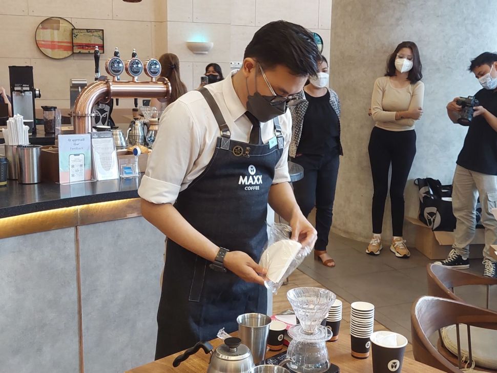 Maxx Coffee Berikan Sentuhan Kopi Lokal Asli Indonesia (Suara.com/ Aflaha Rizal)