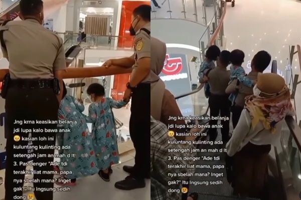 Viral Dua Bocah Bingung di Mal Tertinggal Orang Tua yang Lagi Belanja (instagram/@video_medsos)